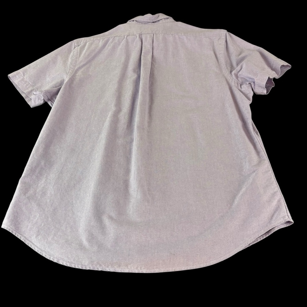 Polo Ralph Lauren Mens Large Lavender Classic Fit Short Sleeve Button Down (656) - Picture 2 of 7